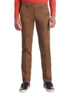 Saks Fifth Avenue Collection Cotton Chino Pants In Brown