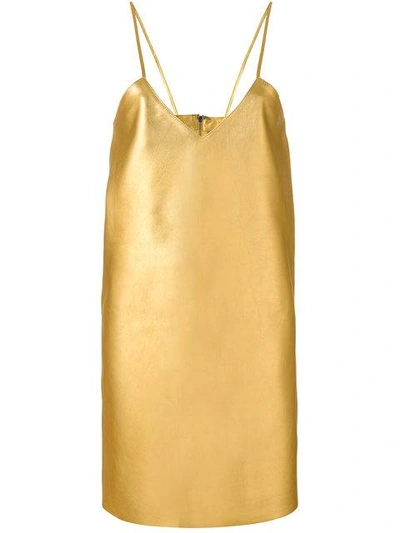 Manokhi V-neck Dress - Farfetch In Gold