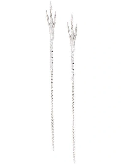 Wouters & Hendrix Gold 'crow's Claw' Diamond Earrings In Metallic