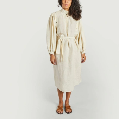 Laurence Bras Williams Mid-length Dress Vanilla Van  In White