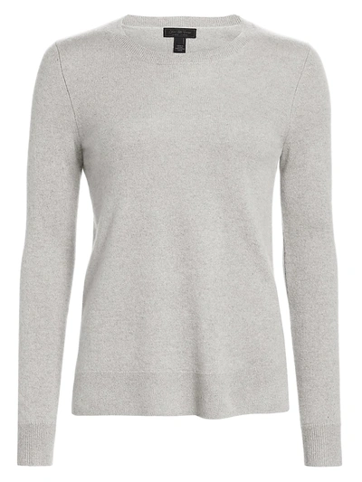 Saks Fifth Avenue Collection Fuzzy Alpaca-blend Sweater In Pelican Grey
