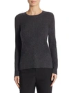 Saks Fifth Avenue Collection Featherweight Cashmere Sweater In Ebony