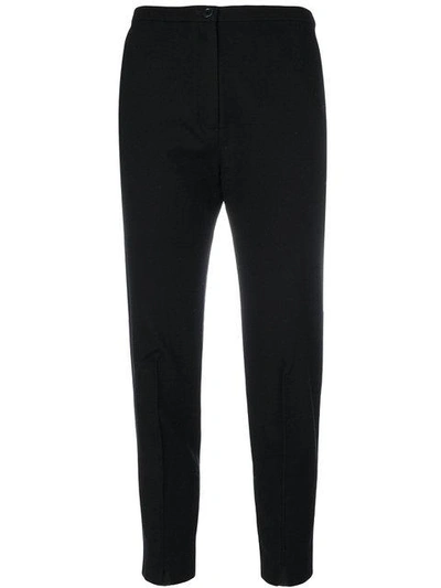 Oyuna Cropped High Waisted Trousers In Black