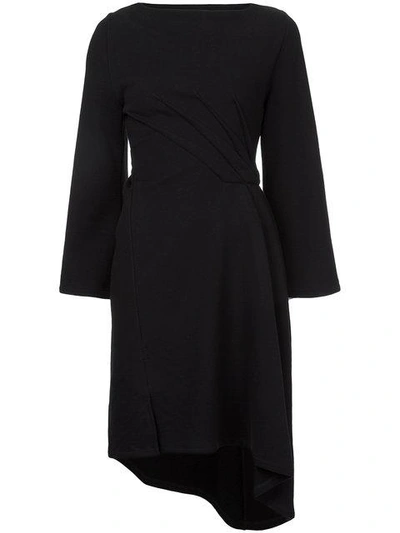 Miharayasuhiro Tack Twist Sweat Dress In Black