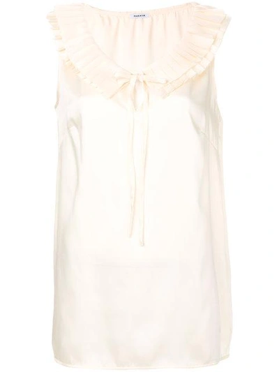 P.a.r.o.s.h Pwill Pleated Blouse In Yellow