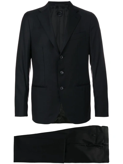 Caruso Two Piece Suit In Black