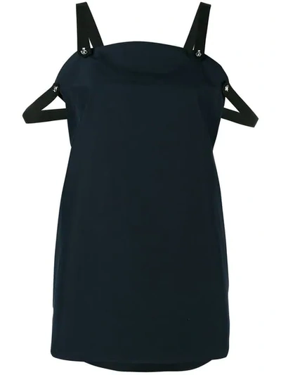 Monographie Fragment Sleeveless Blouse In Blue