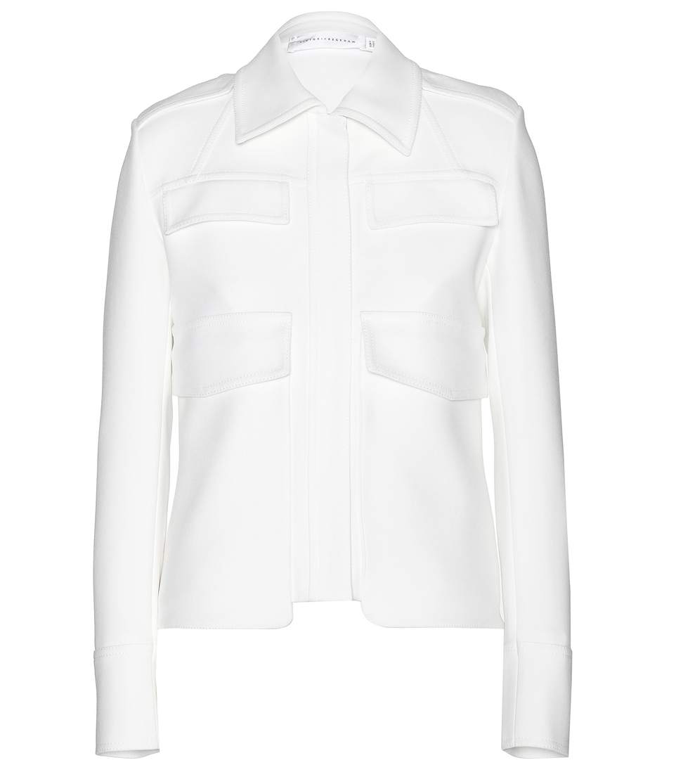 Victoria Beckham Crepe Jacket In White | ModeSens