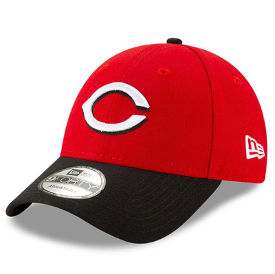 New Era Red Cincinnati Reds League 9forty Adjustable Hat In White/black