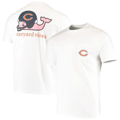 Vineyard Vines White Chicago Bears Big & Tall Helmet T-shirt