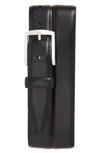 Allen Edmonds 'midland Ave' Leather Belt In Black