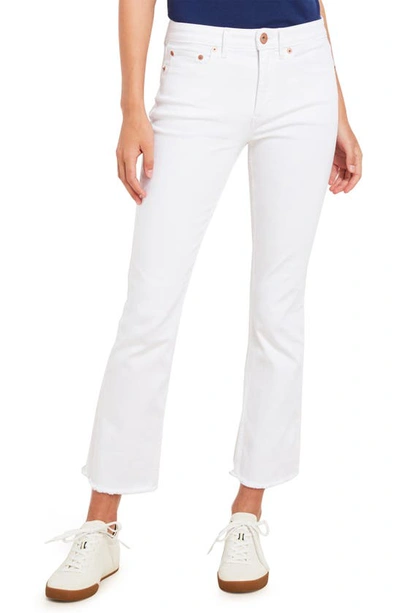 Vineyard Vines Jamie Crop Kick Flare Jeans In White Cap