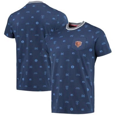 Tommy Hilfiger Navy Chicago Bears Essential Pocket T-shirt