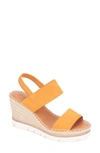 Gentle Souls By Kenneth Cole Elyssa Platform Wedge Sandal In Sorbet