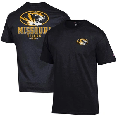 Champion Black Missouri Tigers Stack 2-hit T-shirt