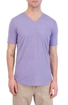 Goodlife Tri-blend Scallop V-neck T-shirt In Purple Haze