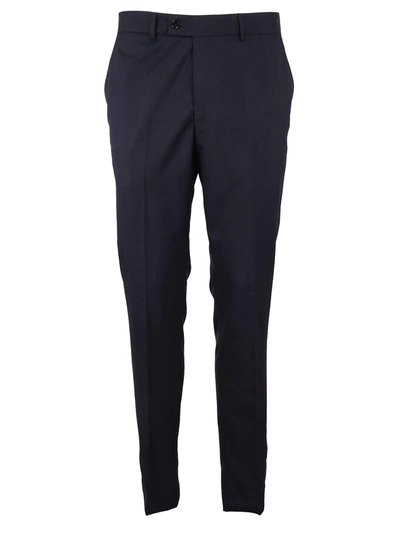 Massimo Piombo Skinny Tailored Pants In Blu
