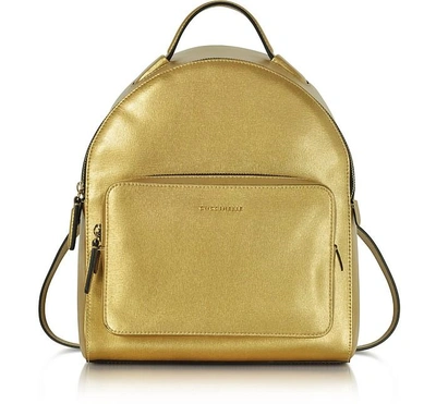 Coccinelle Clementine Golden Saffiano Leather Backpack | ModeSens