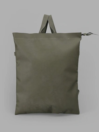 Delle Cose Green Bakcpack Made Out Of Original Military Rubber