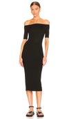 Enza Costa Off-shoulder Dress In Black