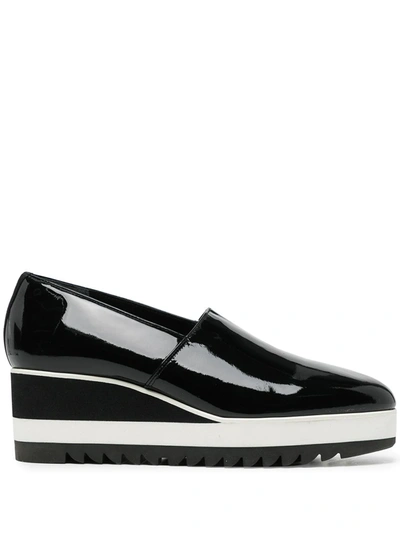 Onitsuka Tiger Wedge-s Slip-on Loafers In Black
