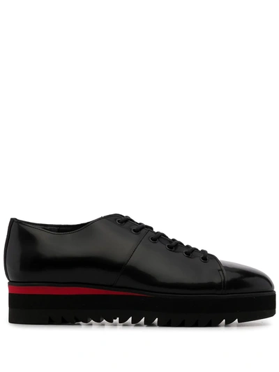 Onitsuka Tiger Leather Lace-up Shoes In Black