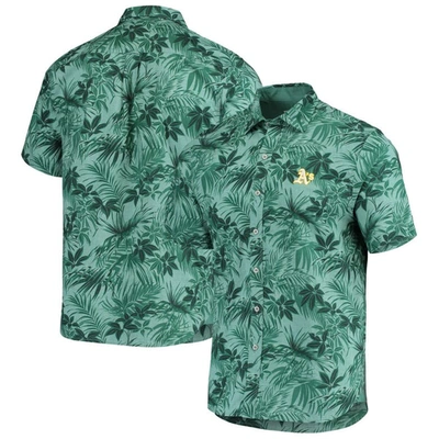 Tommy Bahama Green Oakland Athletics Sport Reign Forest Fronds Button-up Shirt