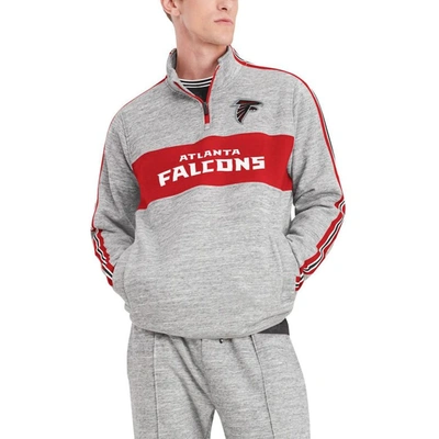 Tommy Hilfiger Heathered Gray Atlanta Falcons Mario Quarter-zip Jacket