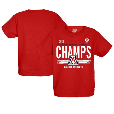 Blue 84 Kids' Basketball Conference Tournament Champions Locker Room T-shirt In Red