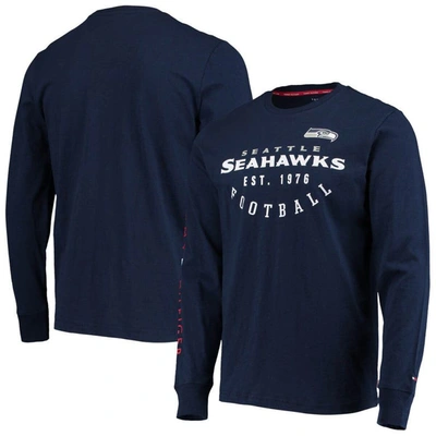 Tommy Hilfiger College Navy Seattle Seahawks Peter Long Sleeve T-shirt