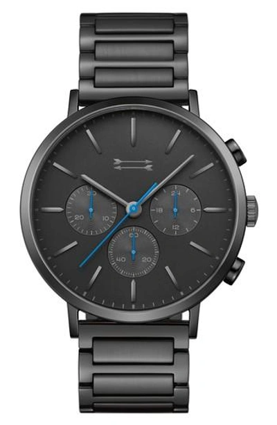 Uri Minkoff Black Stainless Steel Watch | Griffith 43mm | Rebecca Minkoff