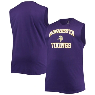 Profile Men's Purple Minnesota Vikings Big And Tall Muscle Tank Top