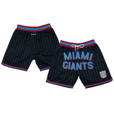 Rings & Crwns Black Miami Giants Replica Mesh Shorts