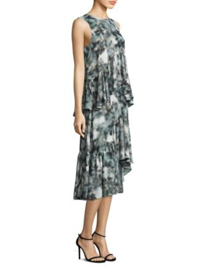 Prose & Poetry Anderson Slim-fit Two-fer Midi Dress In Slate