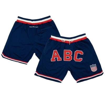 Rings & Crwns Men's  Navy Atlanta Black Crackers Replica Mesh Shorts