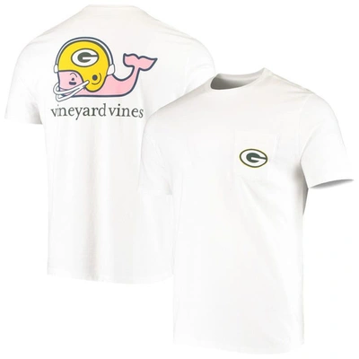 Vineyard Vines White Green Bay Packers Big & Tall Helmet T-shirt