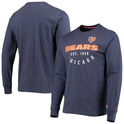 Tommy Hilfiger Navy Chicago Bears Peter Long Sleeve T-shirt