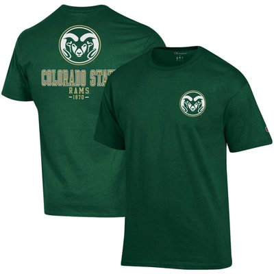 Champion Green Colorado State Rams Stack 2-hit T-shirt