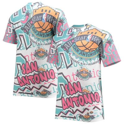 Mitchell & Ness White Nba 1996 All-star Game Hardwood Classics Big & Tall Jumbotron T-shirt
