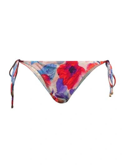 Patbo Violet String Bikini Bottom In Cherry Modesens