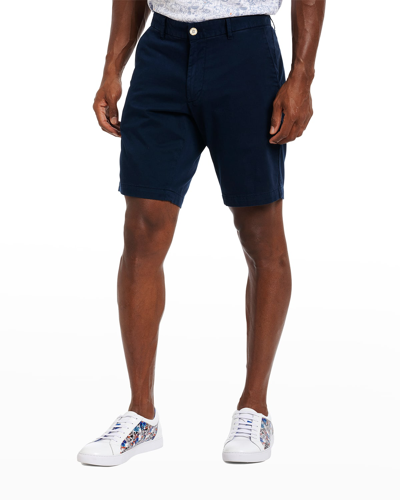 Robert Graham Men's Belgrade Fashion Cotton-stretch Shorts In Navy