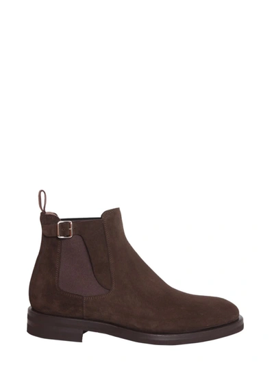 Henderson Suede Ankle Boots In Brown