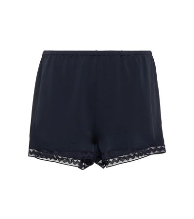 Eres Sylvie Shorts W/ Lace Detail In Noir