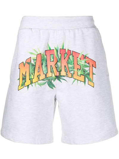 Market Graphic-print Track Trousers In Grey