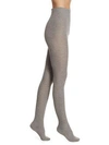 Natori Legwear Regent Wool-blend Sweater Tights In Medium Grey