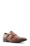 Aldo Holtanflex Monk Strap Shoe In Brown