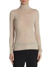 Saks Fifth Avenue Collection Cashmere Turtleneck Sweater In Chantrelle Heather