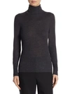 Saks Fifth Avenue Collection Cashmere Turtleneck Sweater In Charcoal Heather