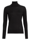 Saks Fifth Avenue Collection Cashmere Turtleneck Sweater In Ebony