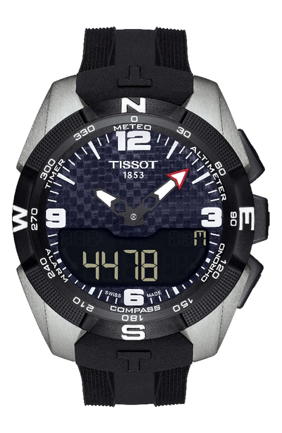 Tissot T-touch Expert Solar Multifunction Smartwatch, 45mm In Black/ Silver